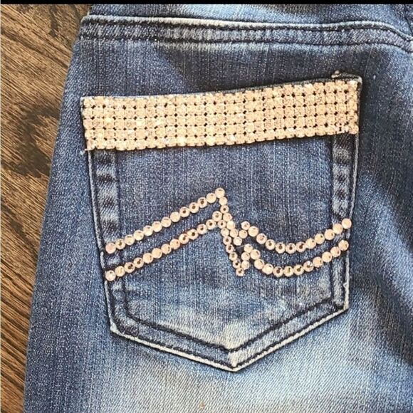 A7 Blue Jeans with Swarovski Crystals - Picture 5 of 8